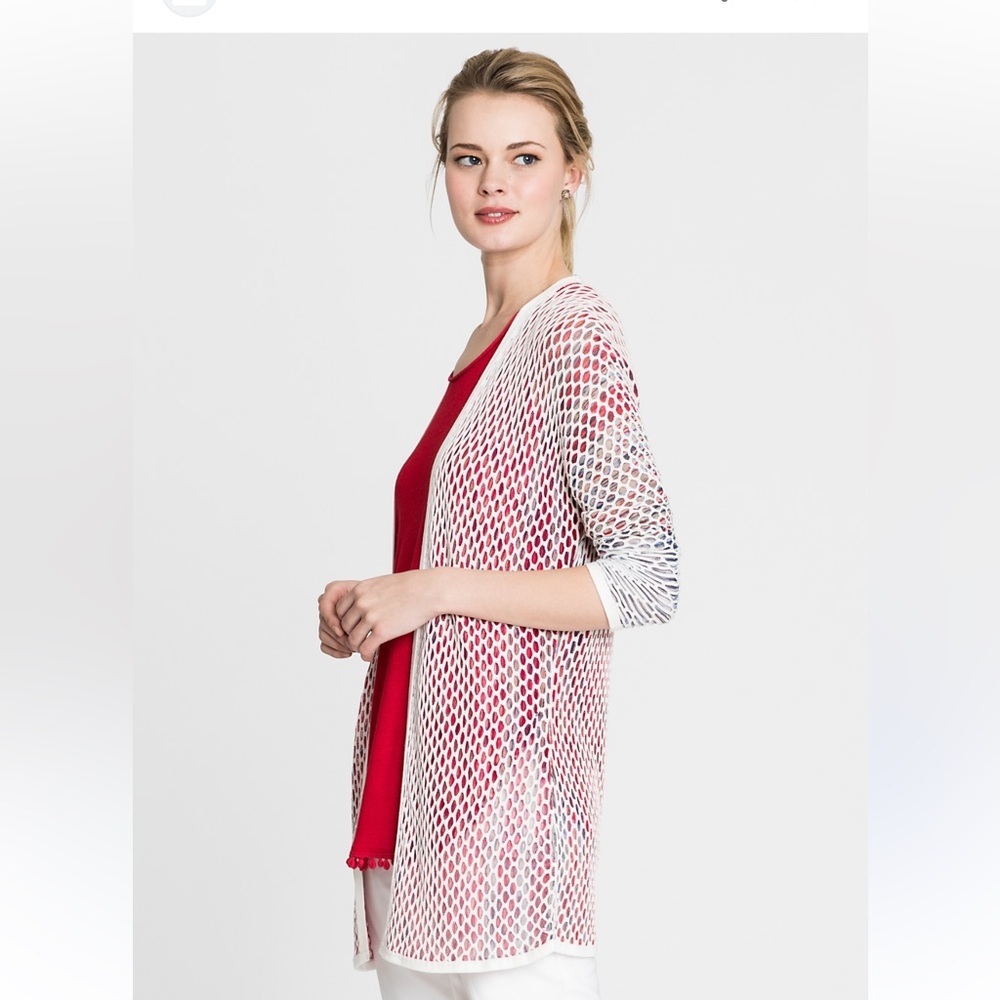 NIC+ZOE Cubantino Open Knit Cardigan